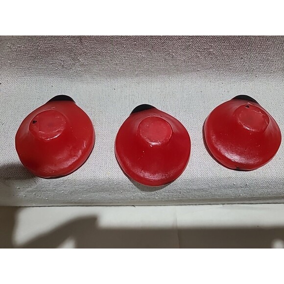NOS Vintage Set Of 3  Ladybug Candles - Picture 5 of 8
